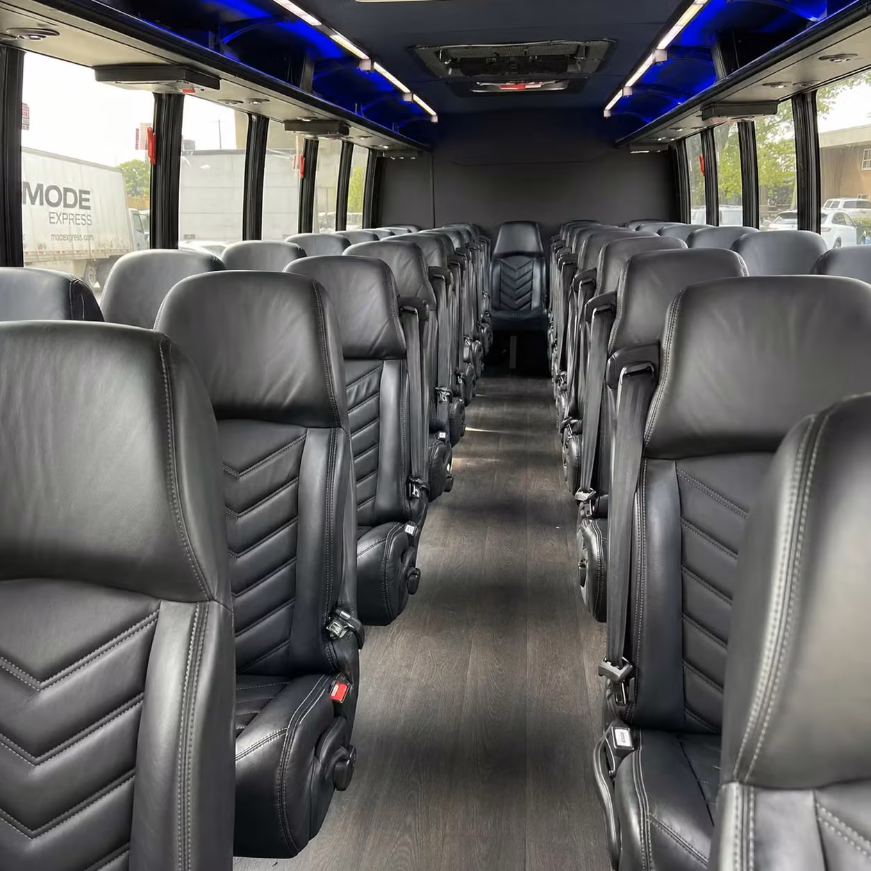25 passenger minibus interior