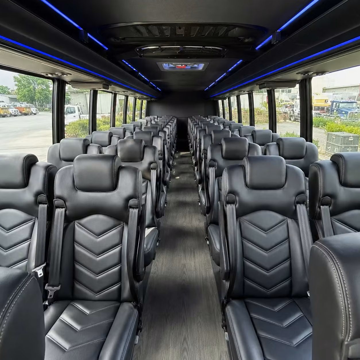 28 passenger minibus inside