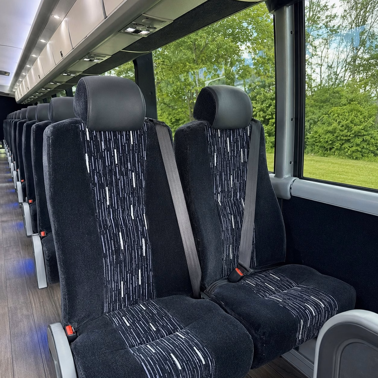 lowell charter bus interior
