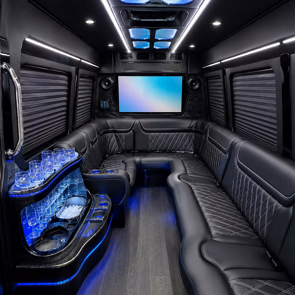 party bus interior