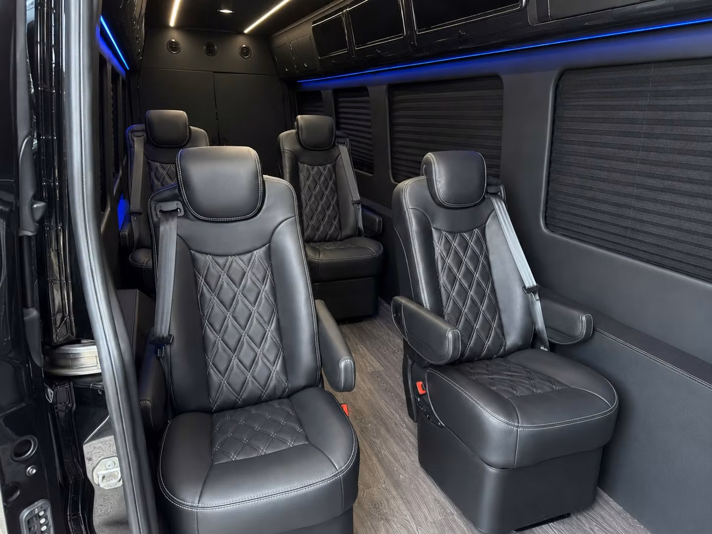 sprinter van with driver inside